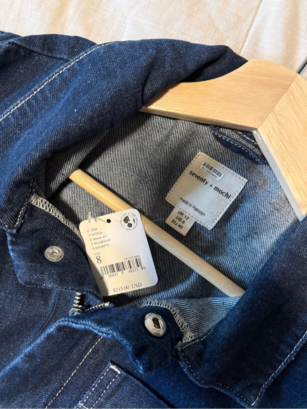 NWT Seventy + Mochi denim jumpsuit